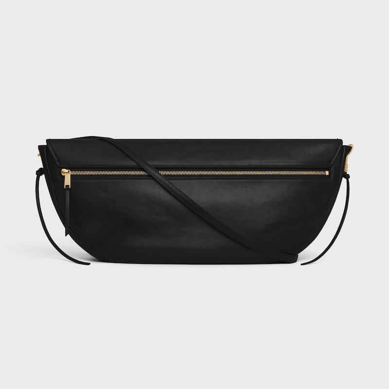 halfmoon soft triomphe tasche aus geschmacksrichtigem glÄnzendes lammleder