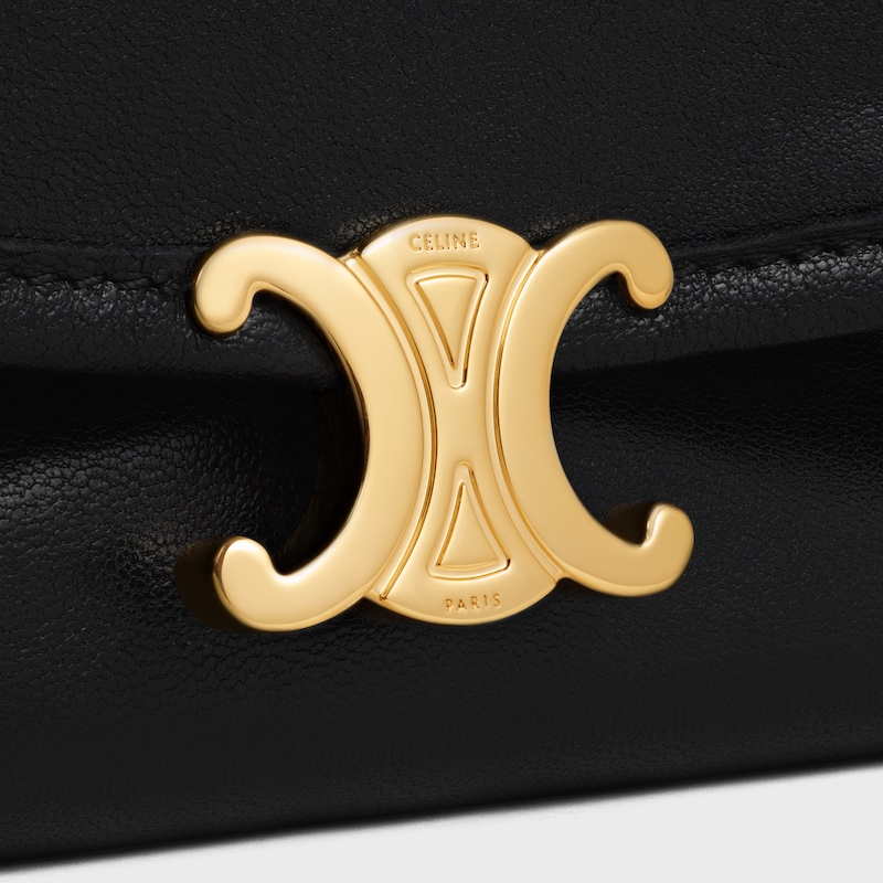 halfmoon soft triomphe tasche aus geschmacksrichtigem glÄnzendes lammleder