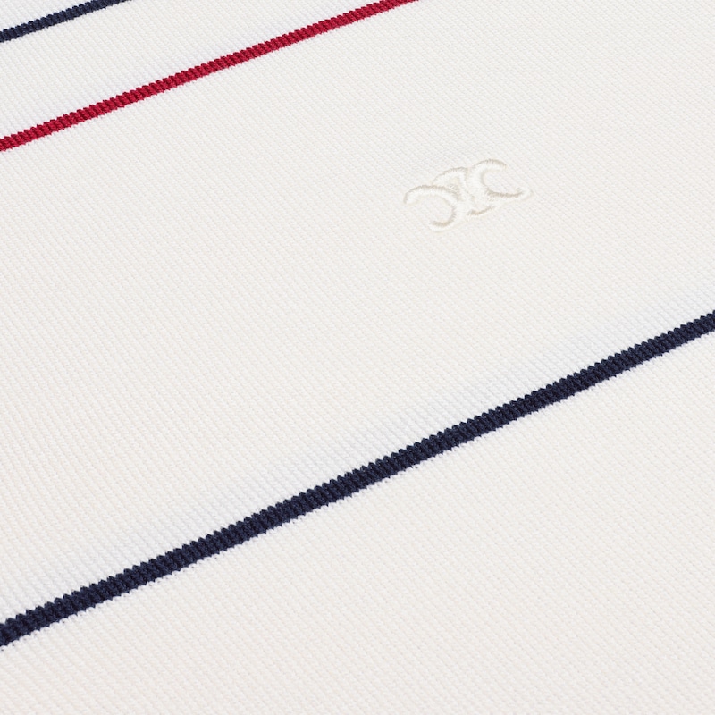 triumphe cropped polo aus seidenbaumwolle