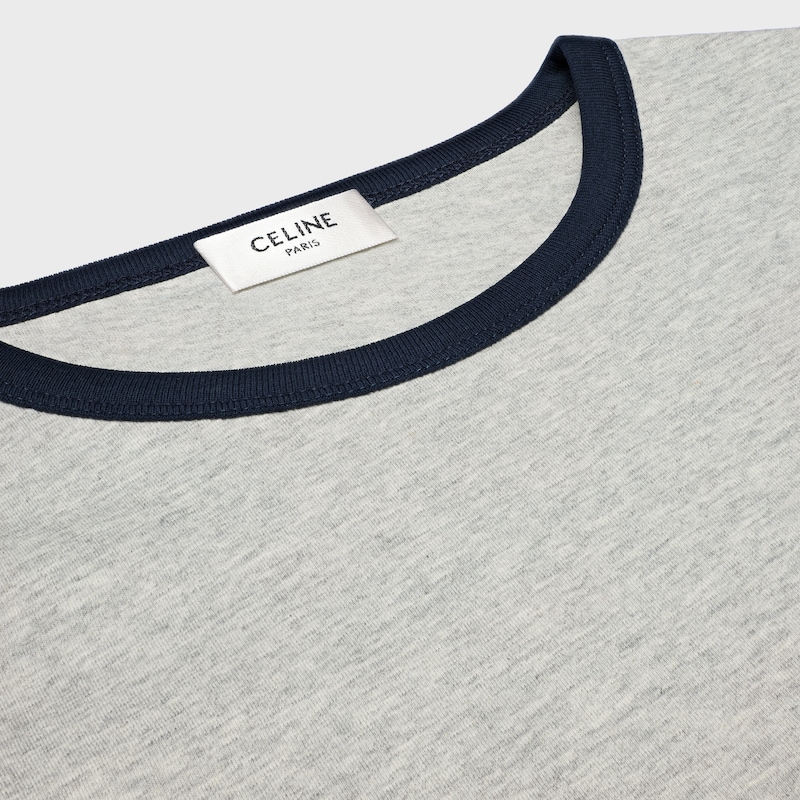 t-shirt mit 70er-jahre-wappen aus baumwolljersey