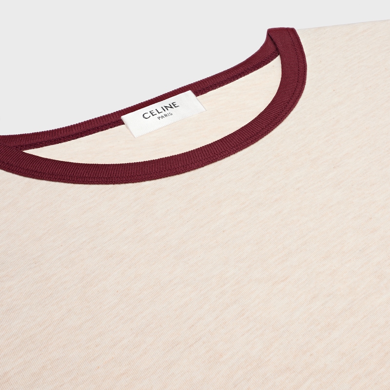 t-shirt mit 70er-jahre-wappen aus baumwolljersey