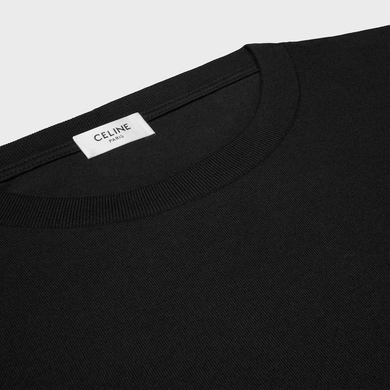 lockeres t-shirt aus baumwolljersey
