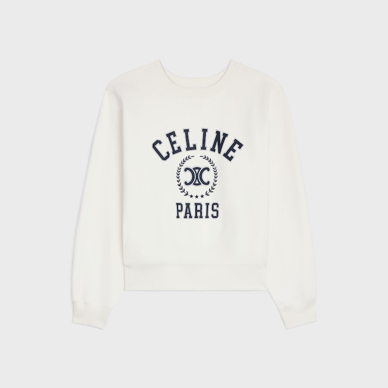 oversized celine sweatshirt aus baumwollfleece