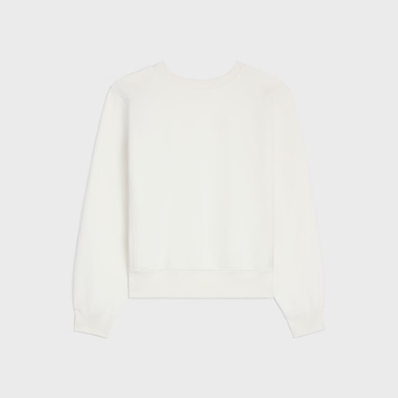 oversized celine sweatshirt aus baumwollfleece