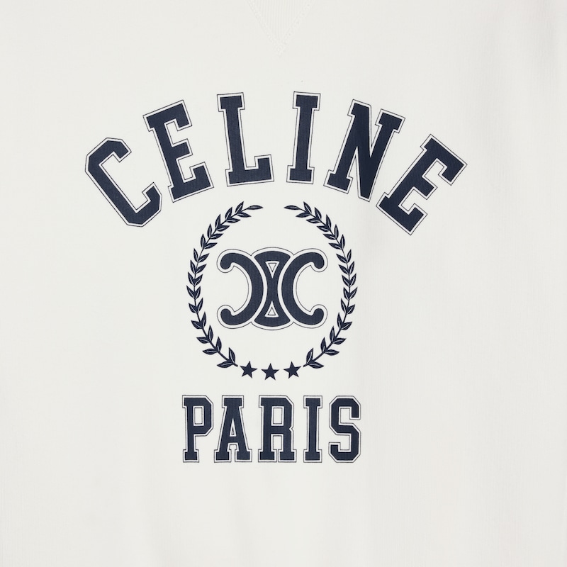 oversized celine sweatshirt aus baumwollfleece