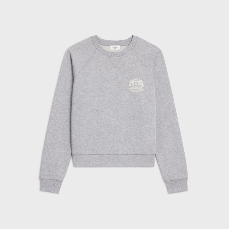blason-sweatshirt aus kaschmir-baumwolle