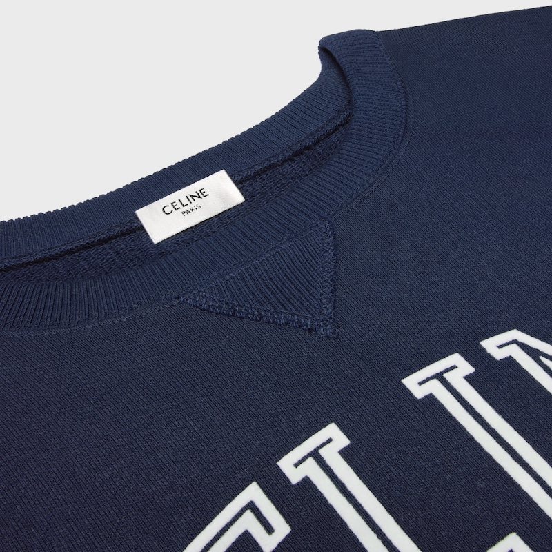 lockeres sweatshirt aus baumwollfleece
