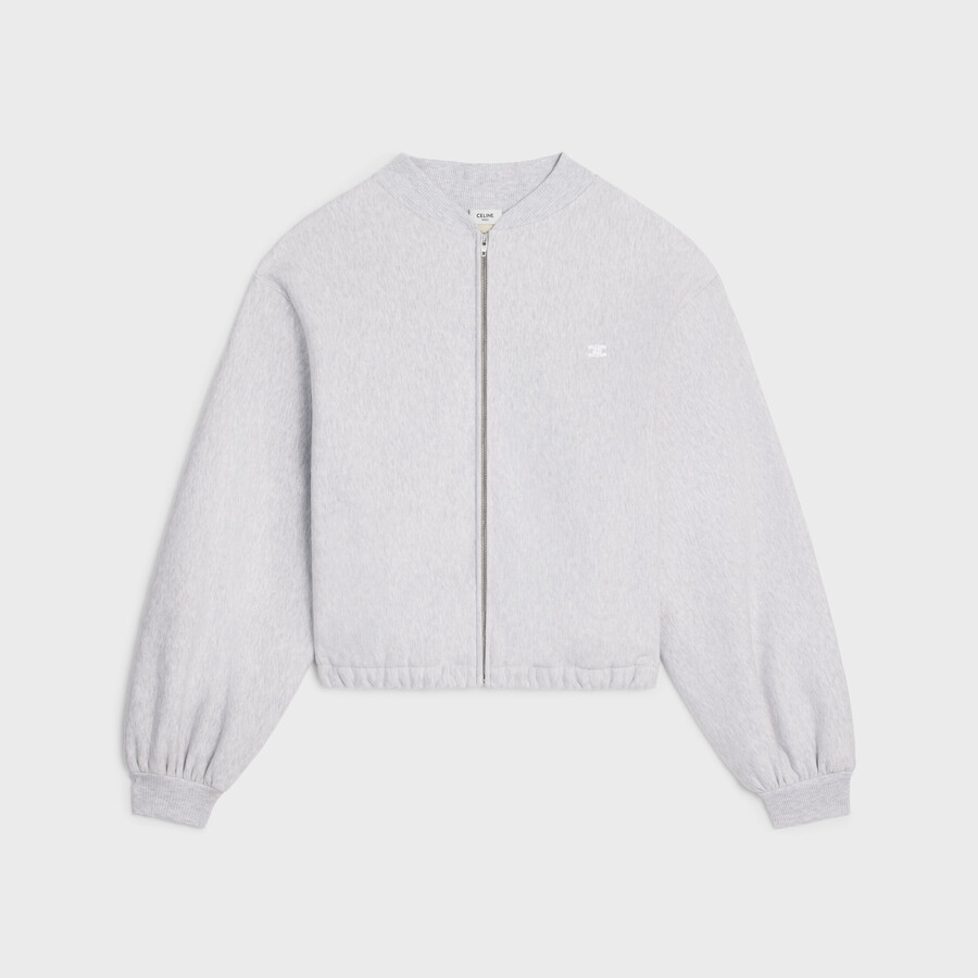 teddyjacke aus baumwollfleece