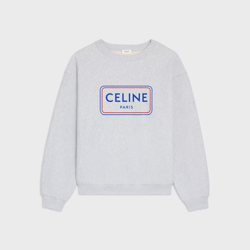 lockeres sweatshirt aus baumwollfleece