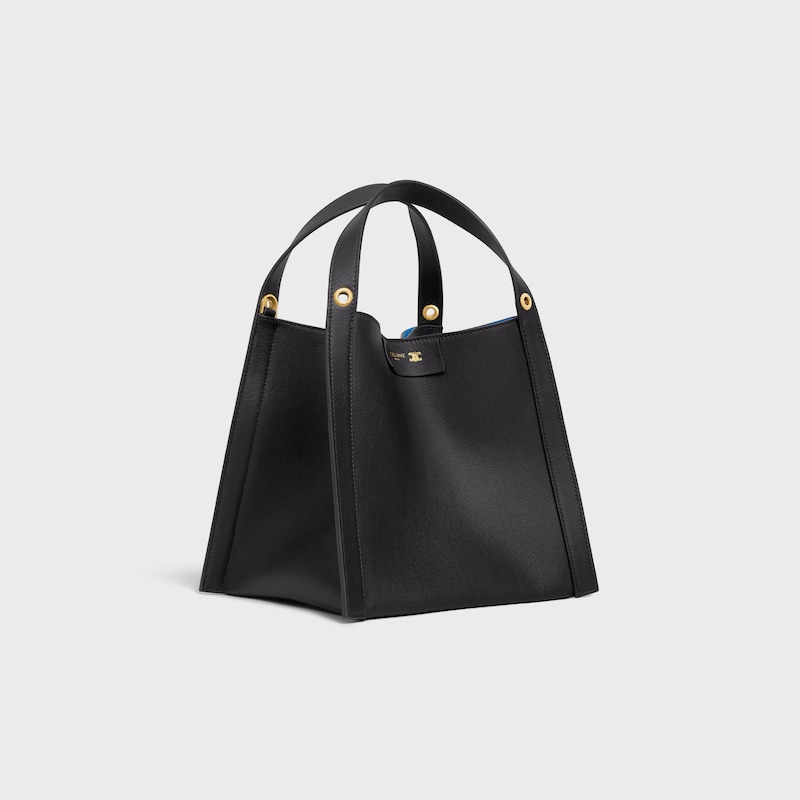 kleine cubo-tasche aus geschmacksfestem kalbsleder