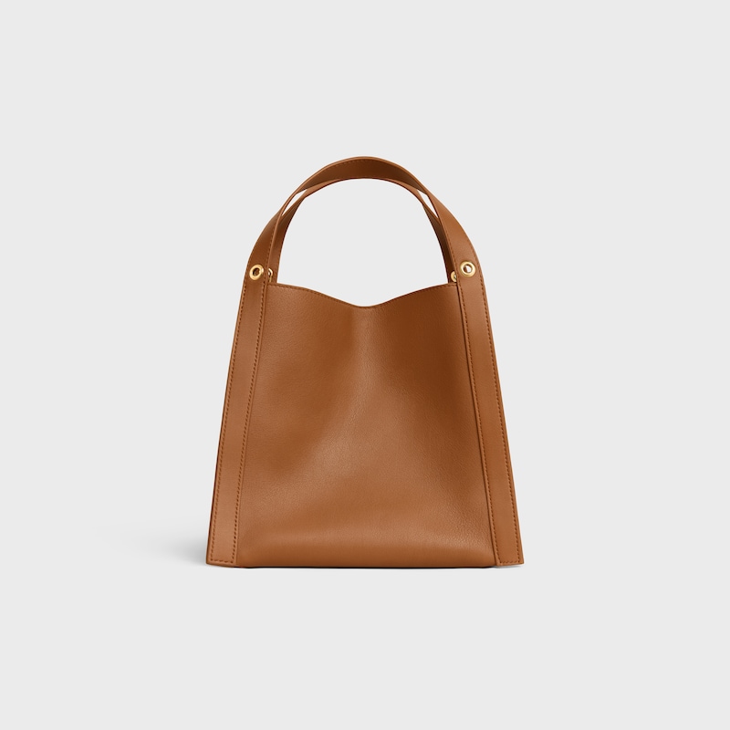 kleine cubo-tasche aus geschmacksfestem kalbsleder