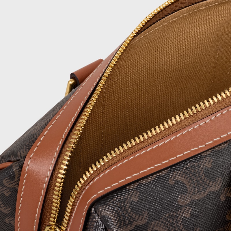 medium boston in triomphe canvas und kalbsleder