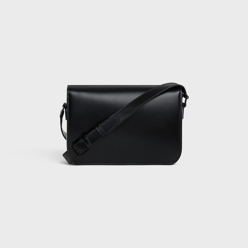 classique triomphe-tasche aus glänzendem kalbsleder