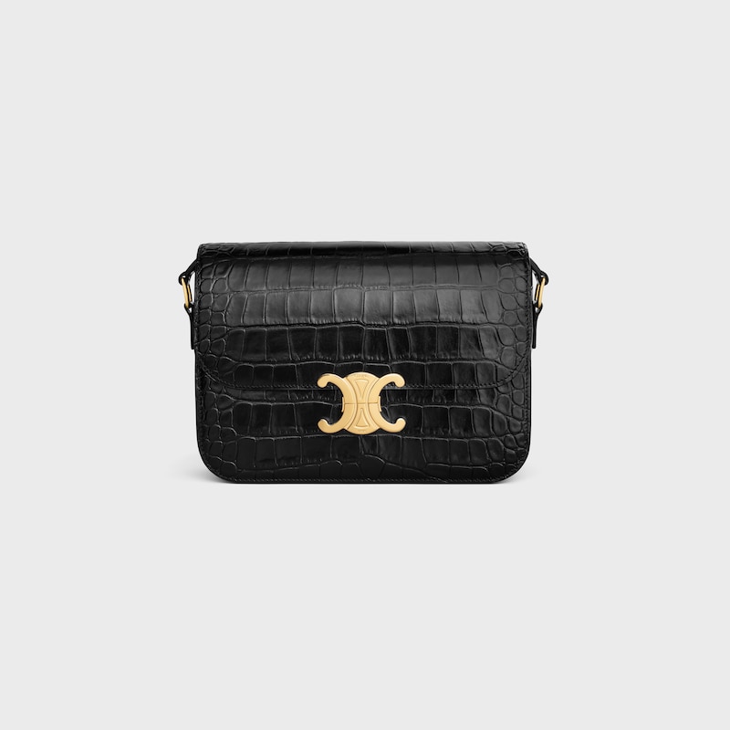 klassische triomphe-tasche aus niloticus-krokodil