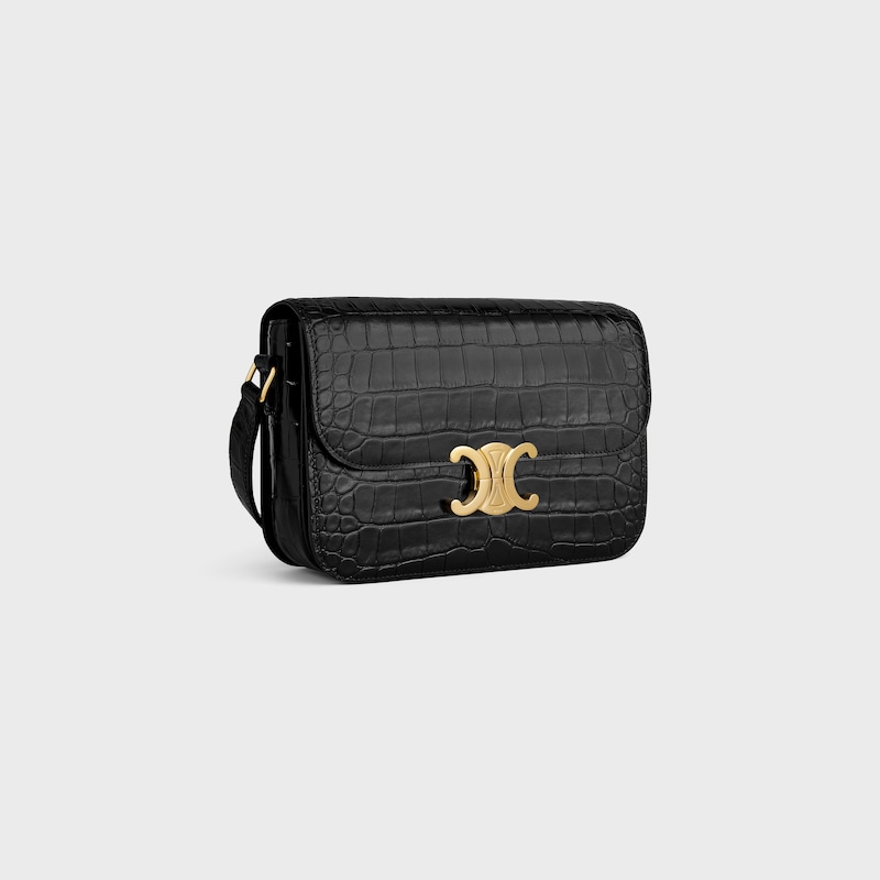 klassische triomphe-tasche aus niloticus-krokodil