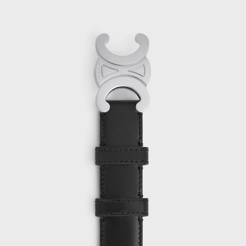mittlerer 25-mm-triomphe-gürtel aus taurillon-leder