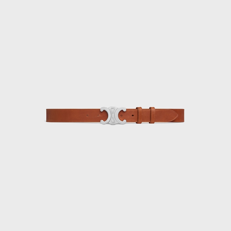 großer 30-mm-triomphe-gürtel aus vintage-kalbsleder