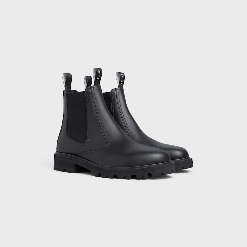 celine margaret chelsea boot in shiny bull