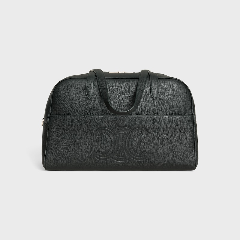 reisetasche aus genarbtem kalbsleder
