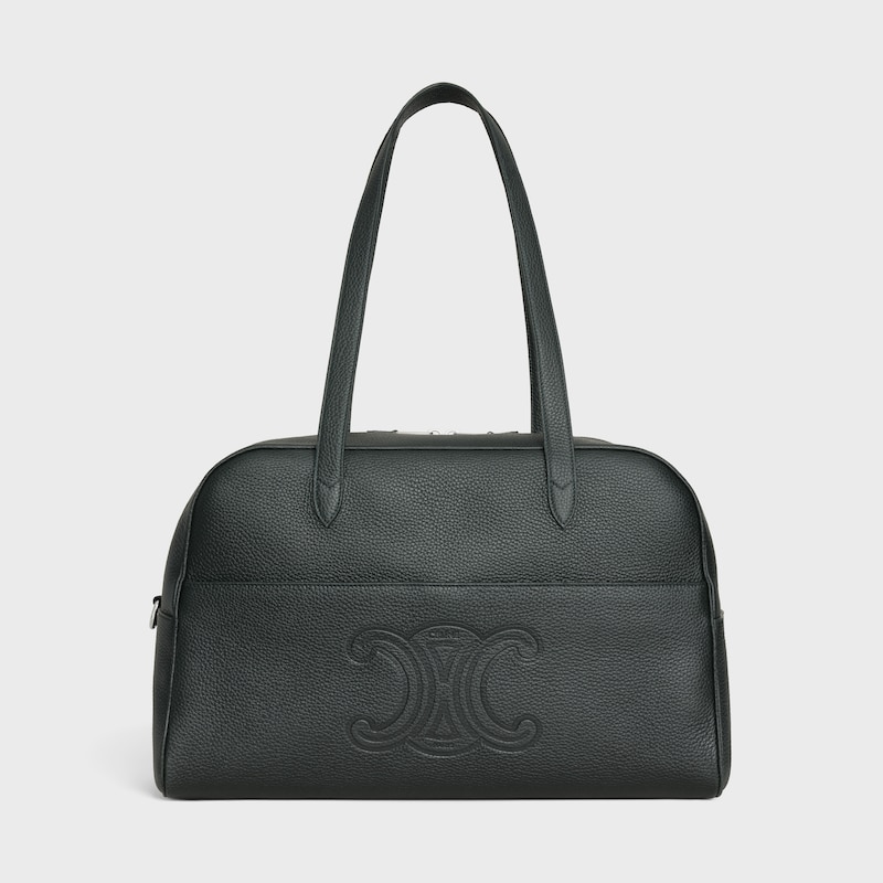 reisetasche aus genarbtem kalbsleder