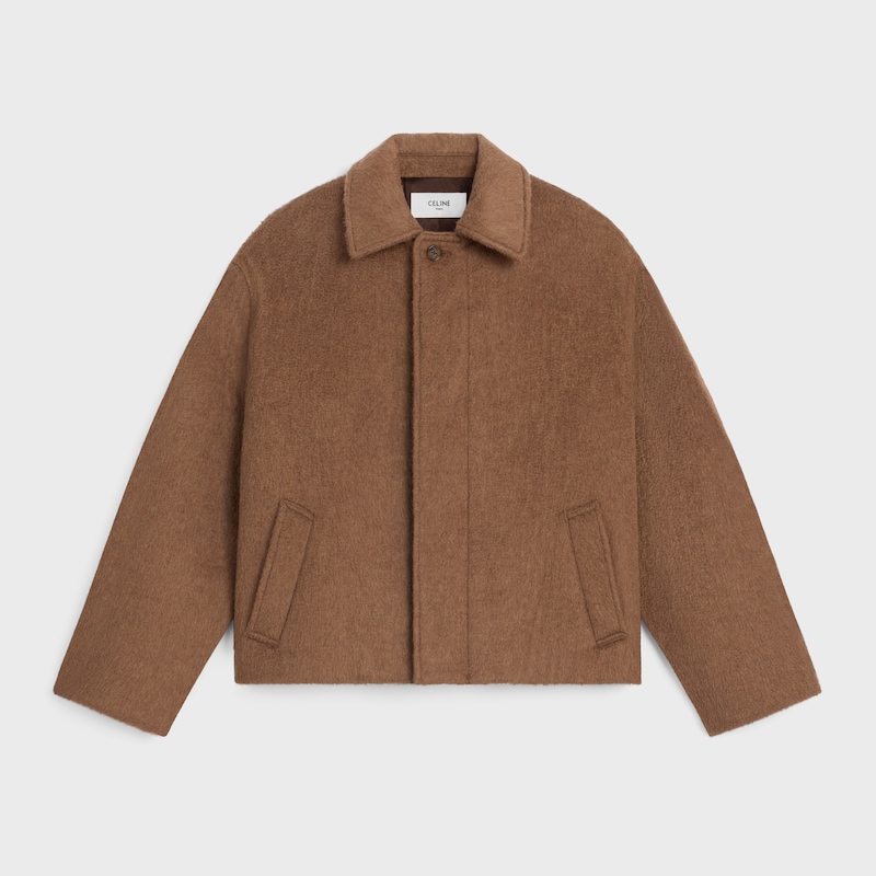 jacke aus doppelseitigem kaschmir und kamel