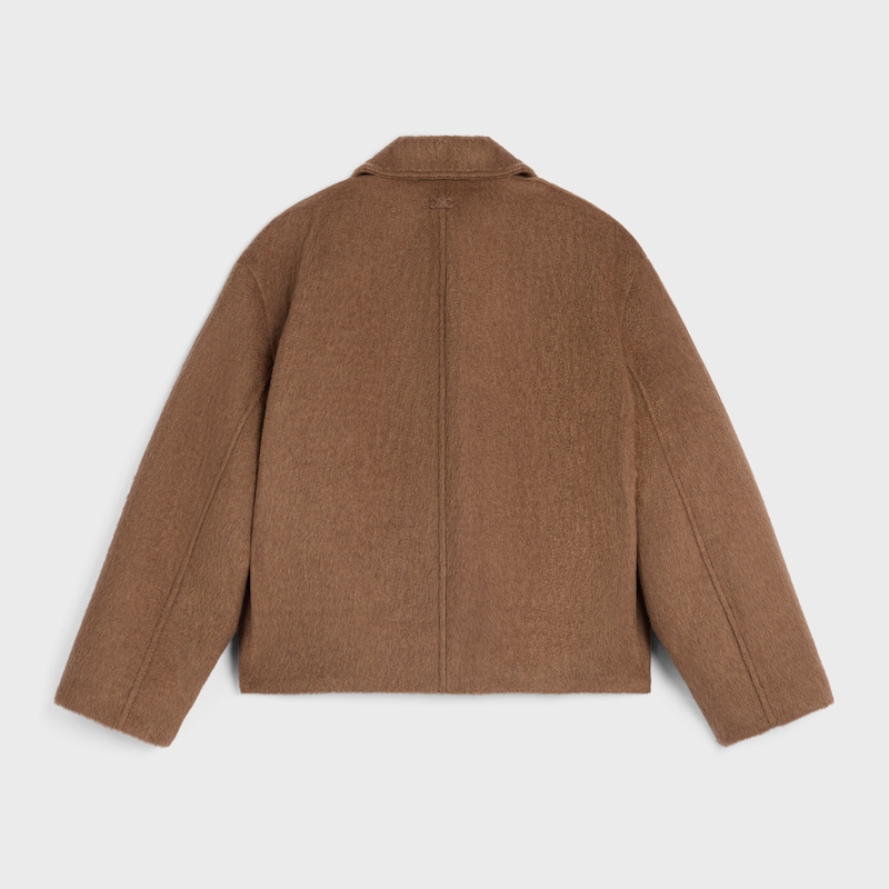 jacke aus doppelseitigem kaschmir und kamel