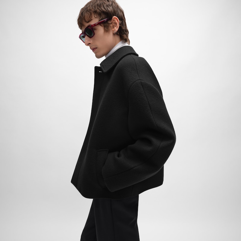 jacke aus doppelseitigem wollfilz