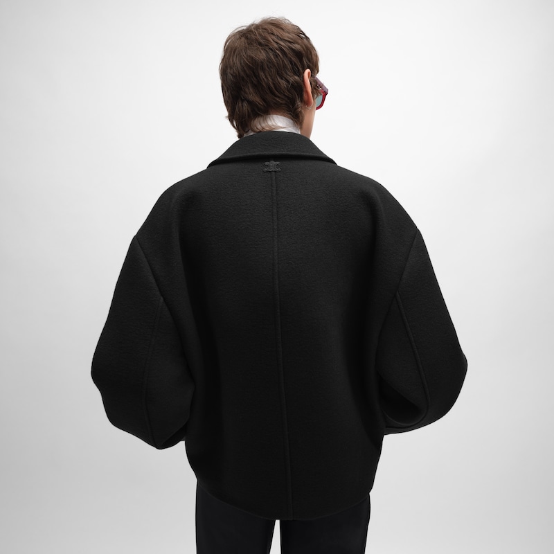jacke aus doppelseitigem wollfilz