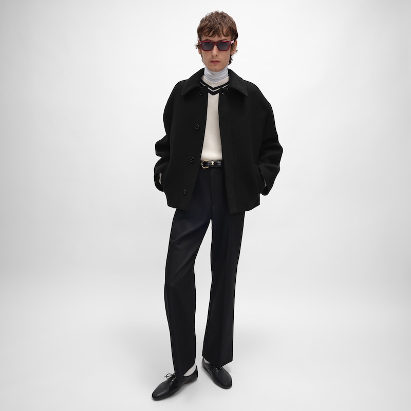 jacke aus doppelseitigem wollfilz