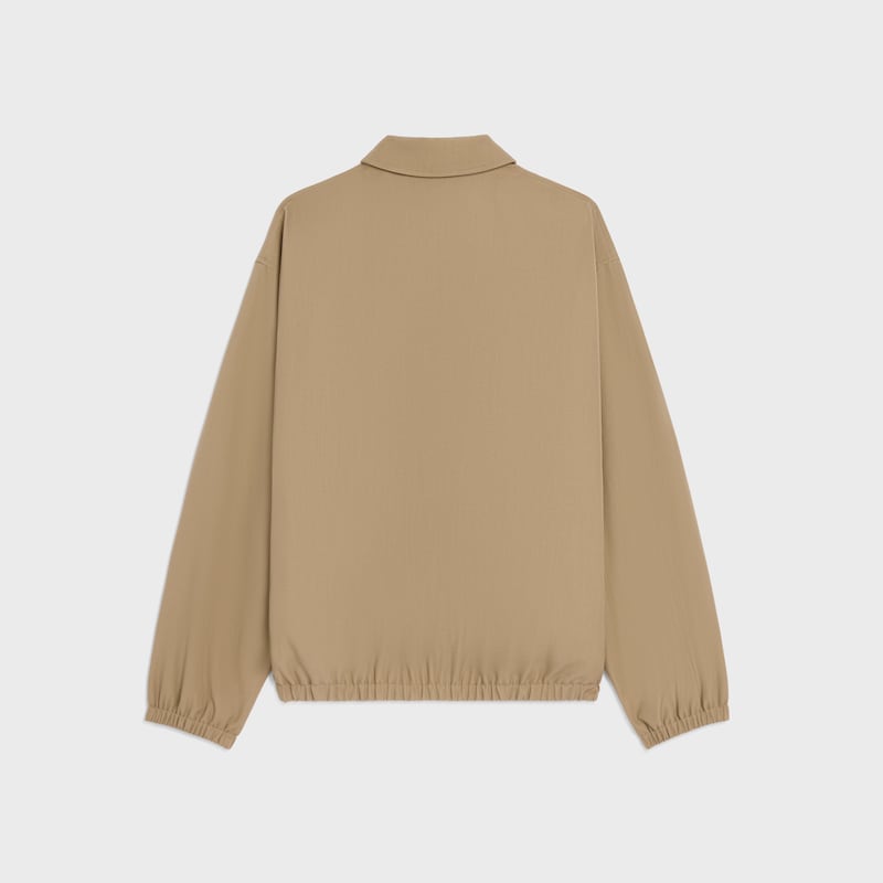 blouson aus baumwoll- und wollgabardine