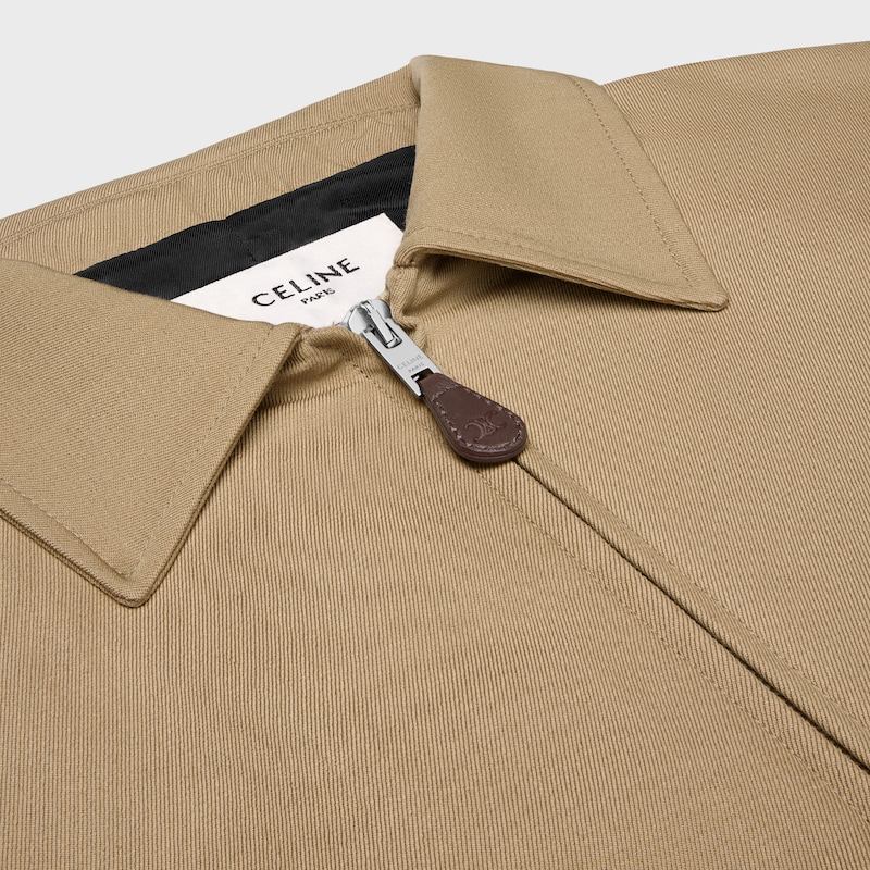 blouson aus baumwoll- und wollgabardine