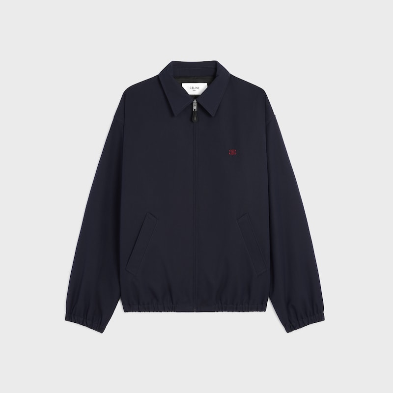 blouson aus baumwoll- und wollgabardine