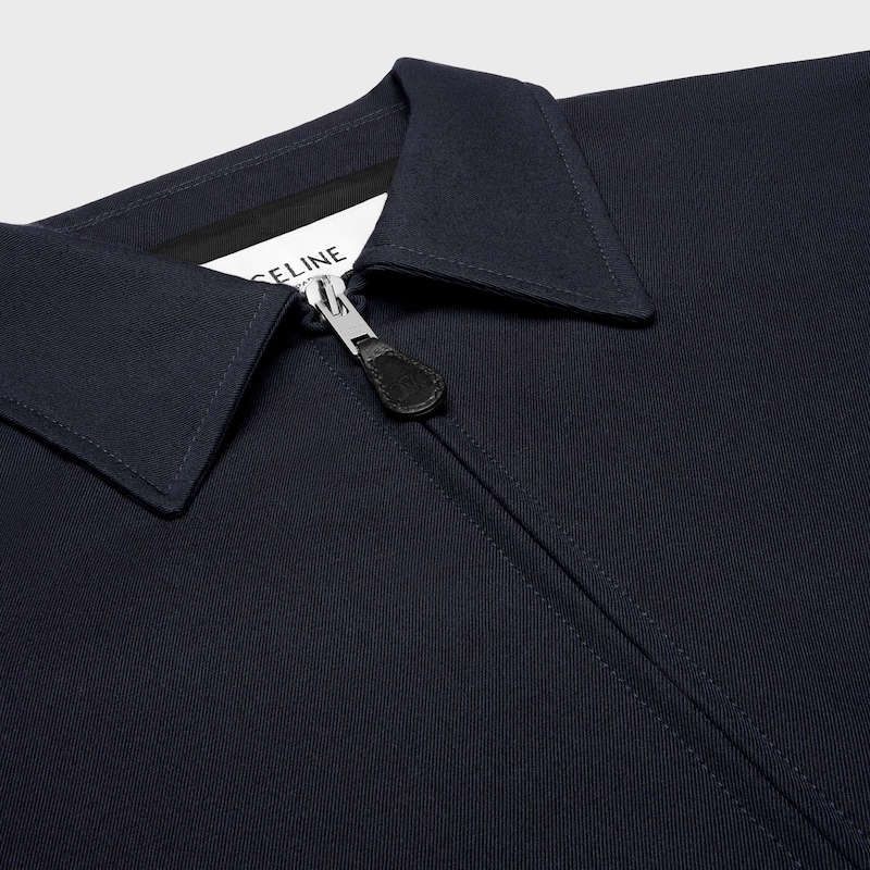 blouson aus baumwoll- und wollgabardine