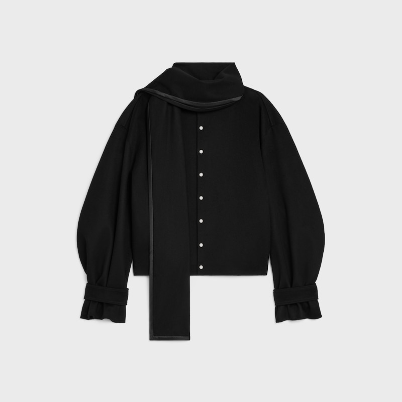 schaljacke aus wollstoff