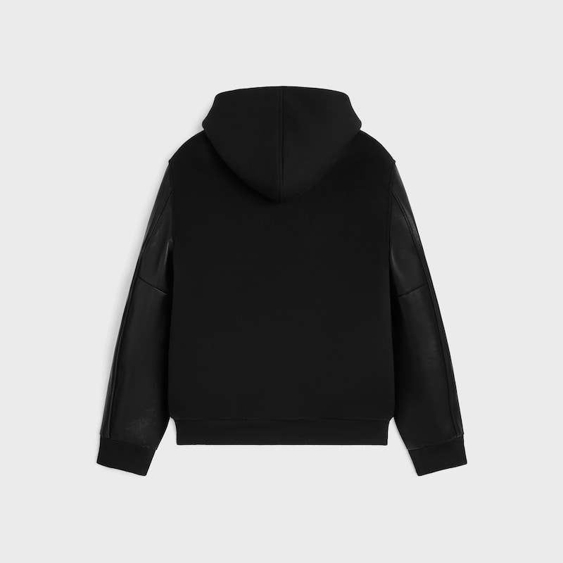 teddyjacke aus doppelweitem wollgewebe
