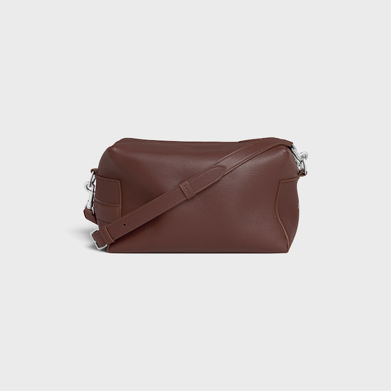messenger-tasche zum mitnehmen aus glattem kalbsleder
