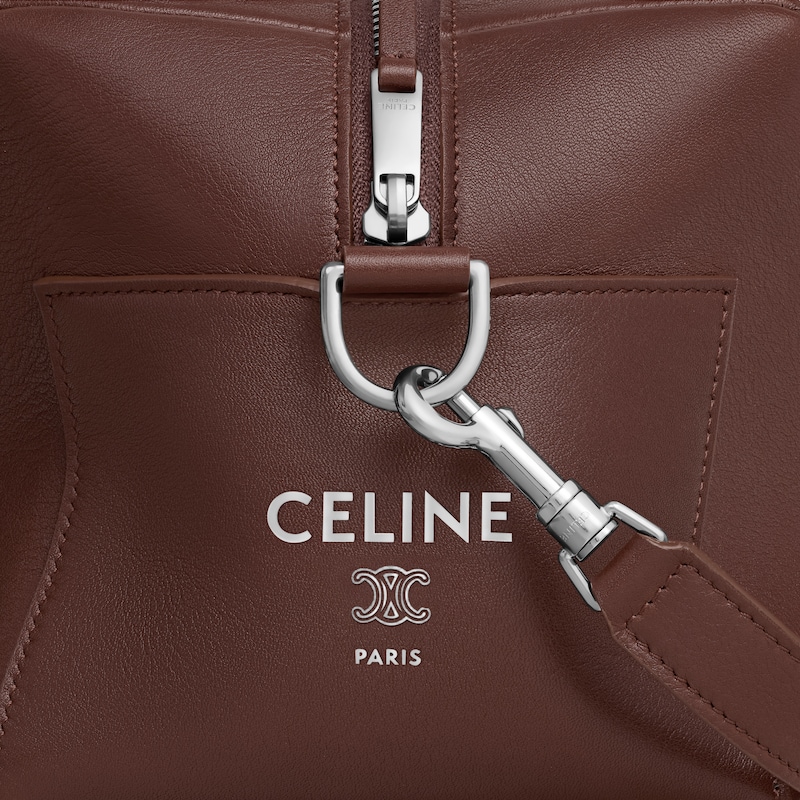 messenger-tasche zum mitnehmen aus glattem kalbsleder