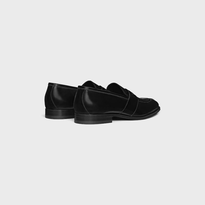celine malaquais penny triomphe loafer in polished bull