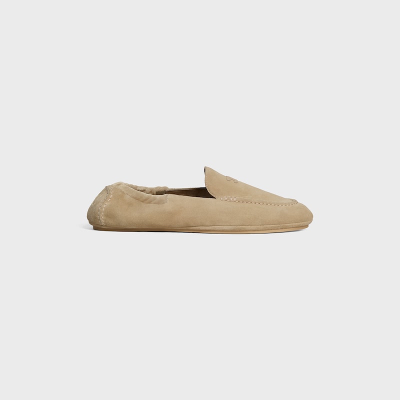celine adam loafer mit triomphe aus wildleder