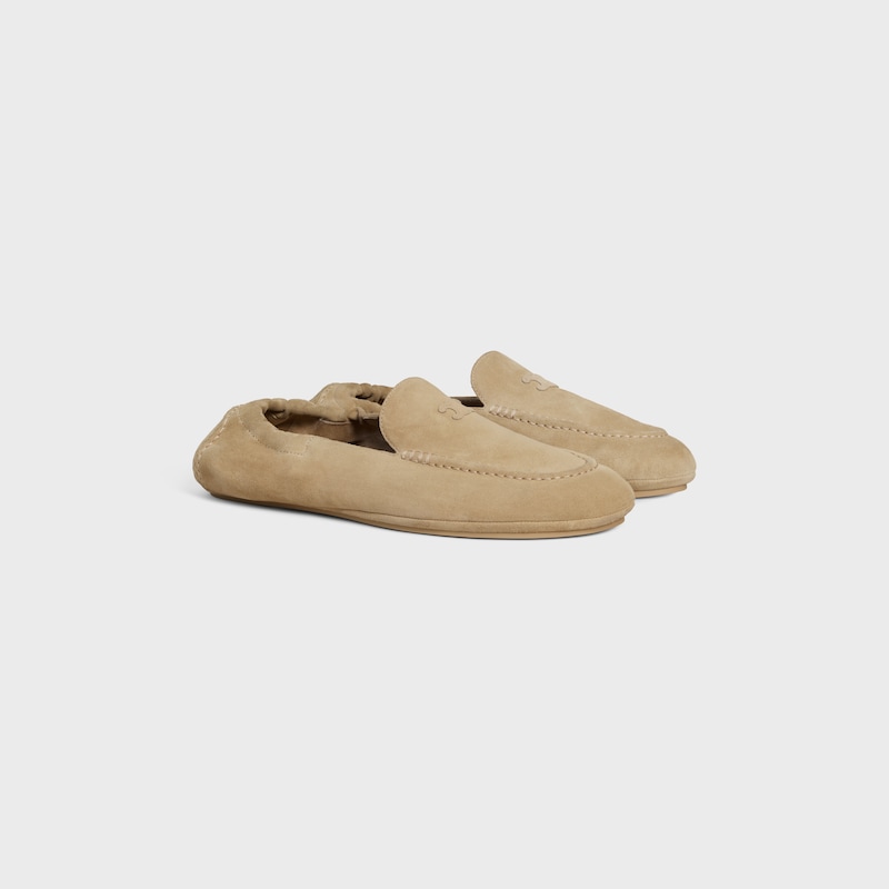 celine adam loafer mit triomphe aus wildleder