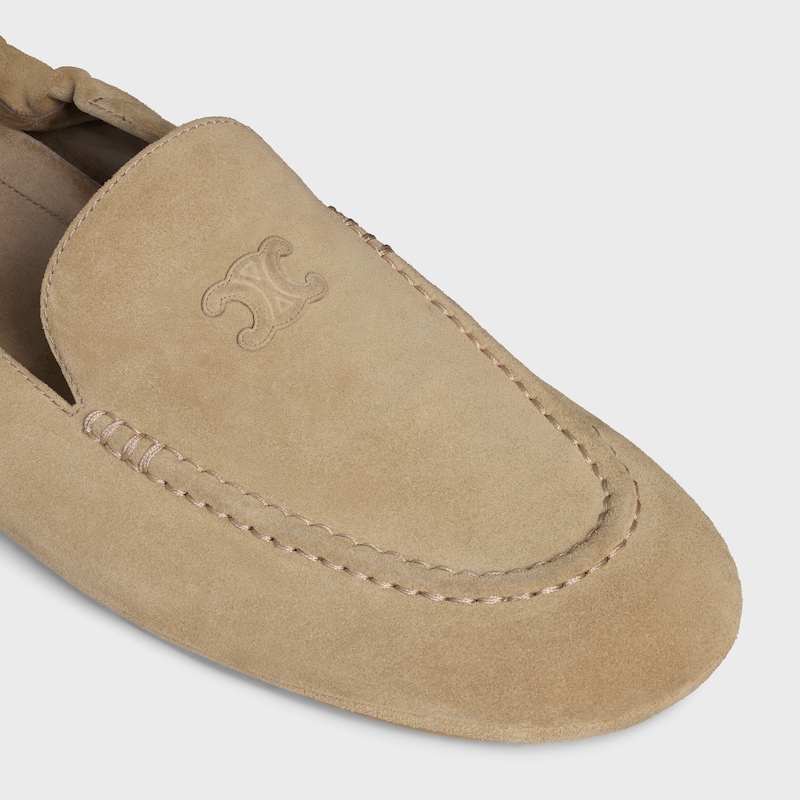 celine adam loafer mit triomphe aus wildleder