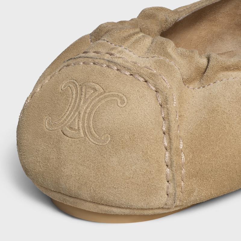 celine adam loafer mit triomphe aus wildleder