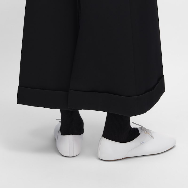 ballerina-schnürschuh aus lammleder