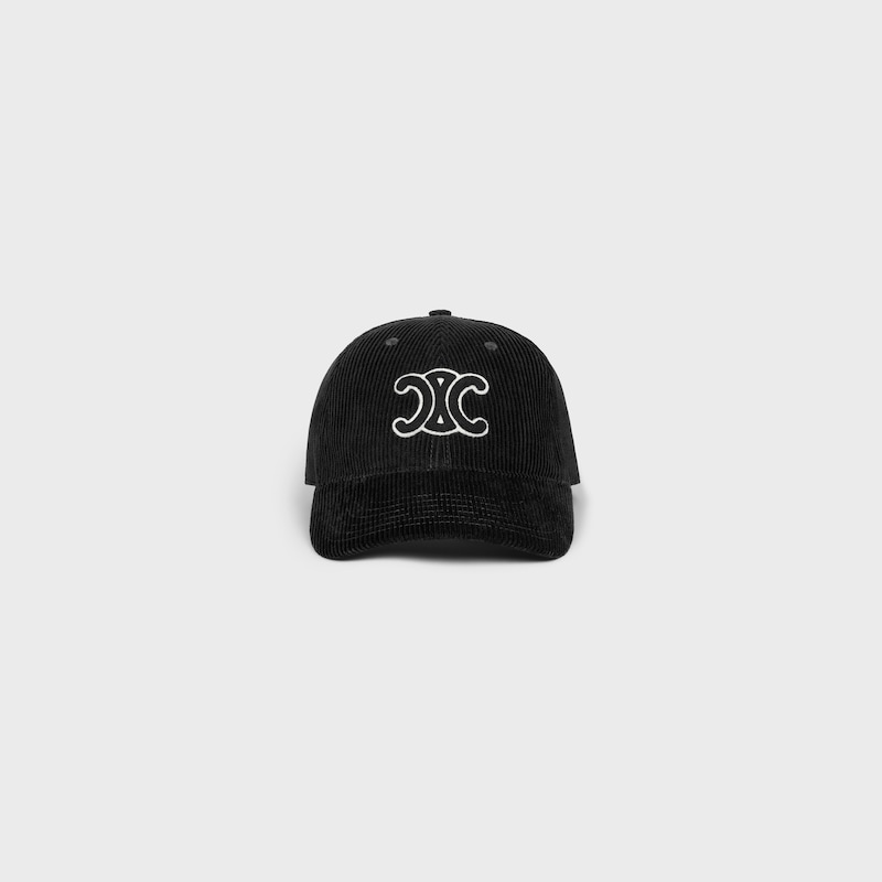 triumph-baseballkappe aus cord