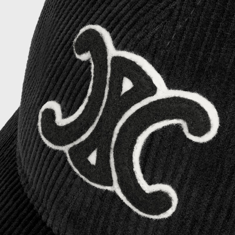 triumph-baseballkappe aus cord
