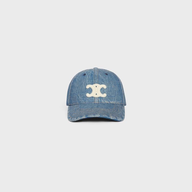 triumphe baseballkappe aus union wash denim