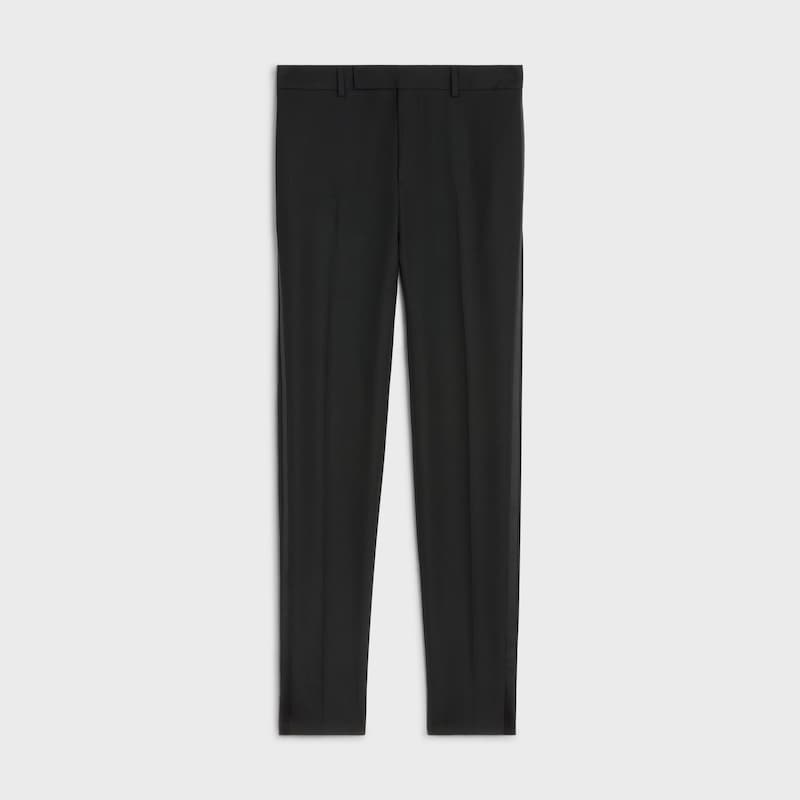 pantalon classique tux aus grain-de-poudre-wolle