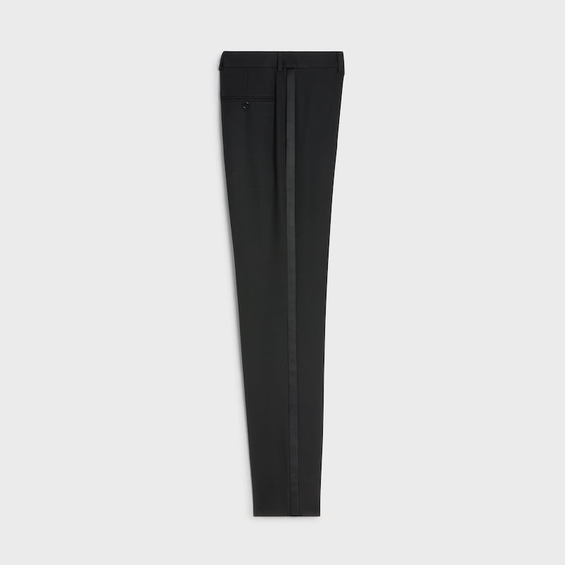 pantalon classique tux aus grain-de-poudre-wolle