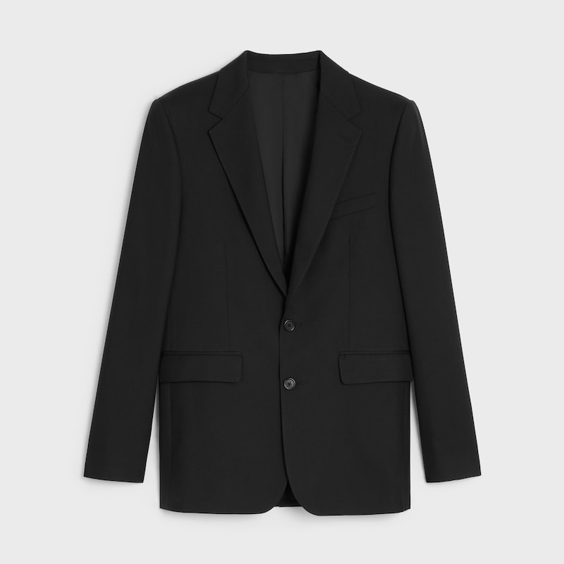 klassische jacke aus wollgabardine