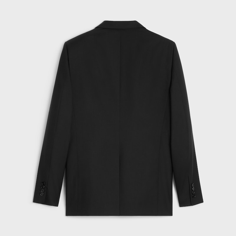 klassische jacke aus wollgabardine